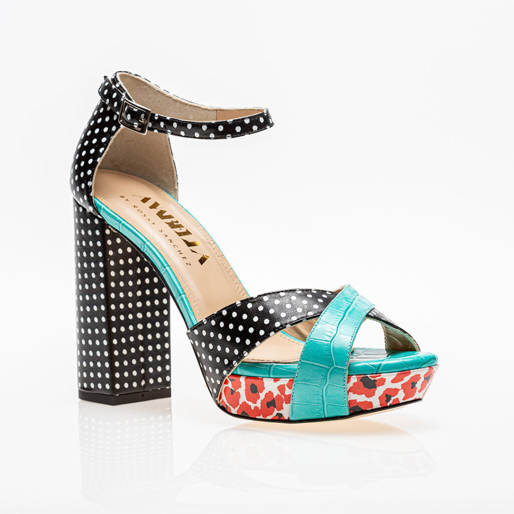 platform heels Actitud Platforms Dots - Anabella by Rossy Sanchez