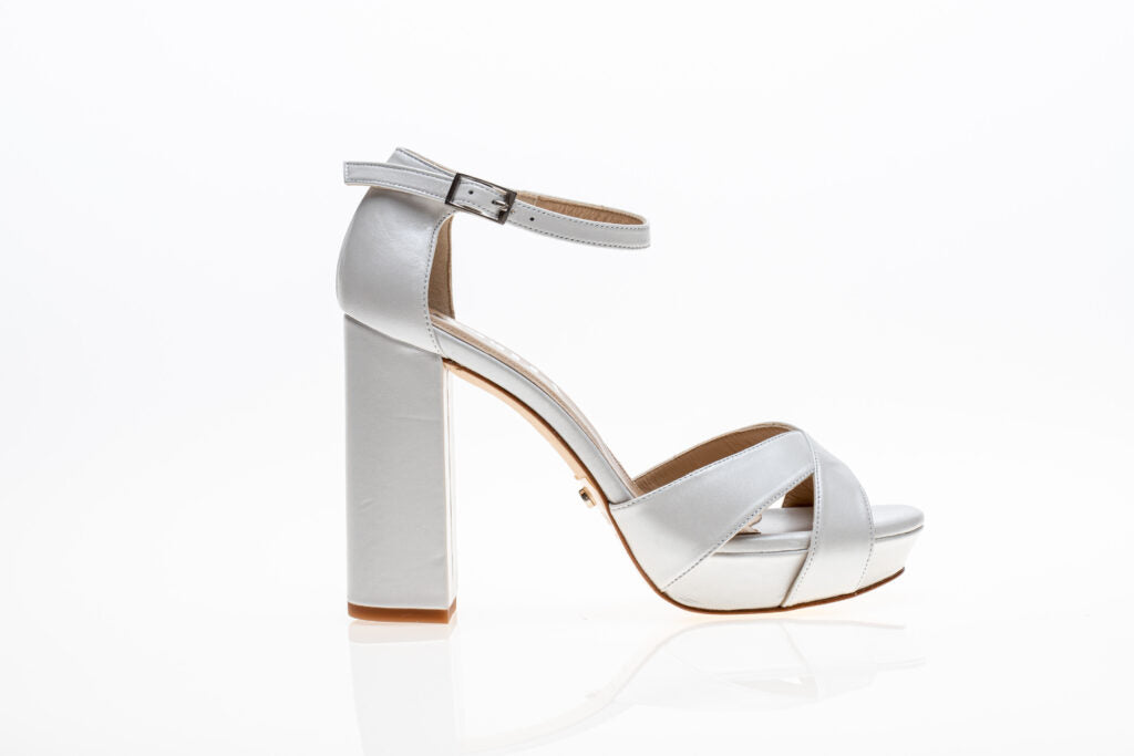 Bridal Shoes Platforms Pearl White Actitude - Anabella by Rossy Sanchez
