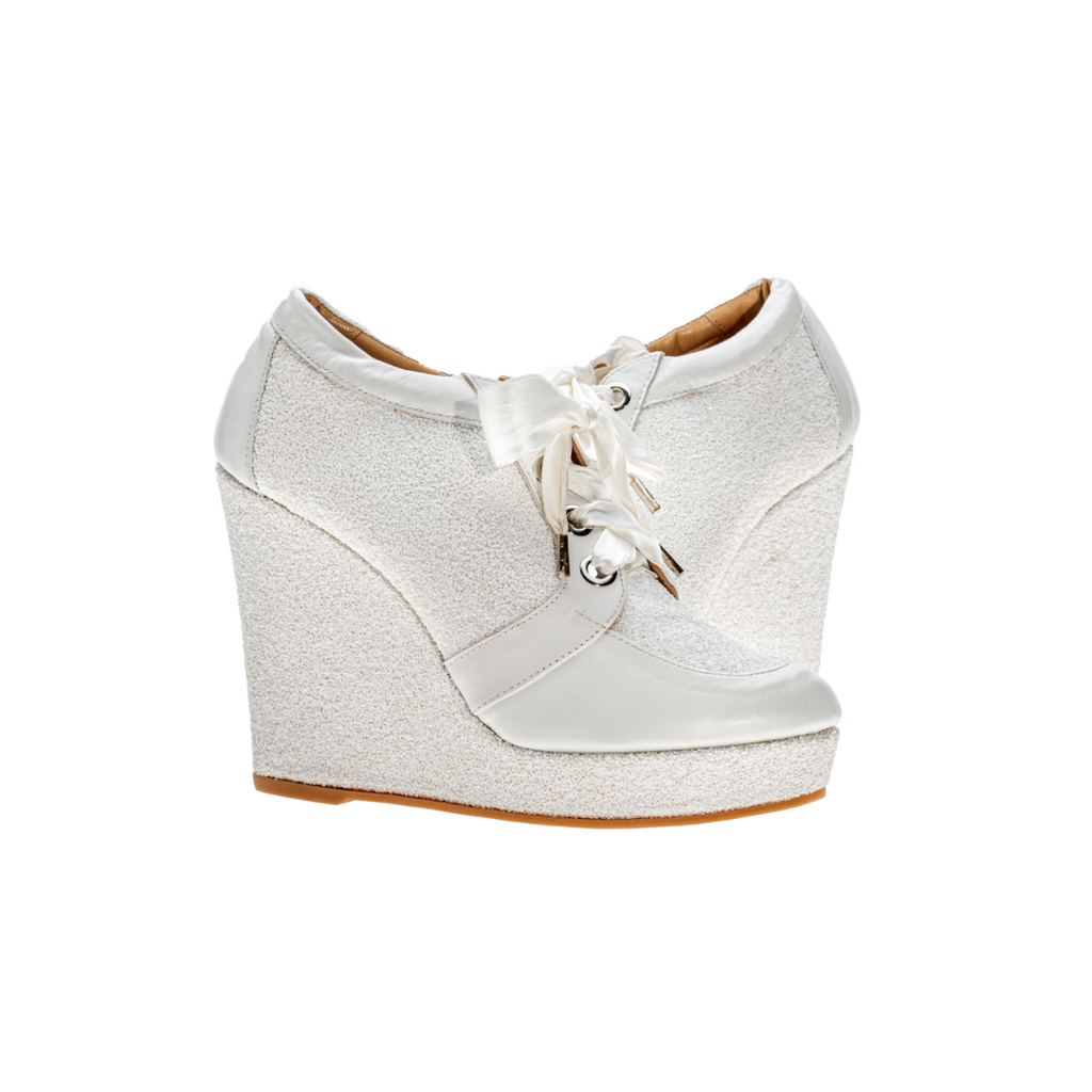 Bridal Sneakers White Tassel Positano Design - Anabella by Rossy Sanchez